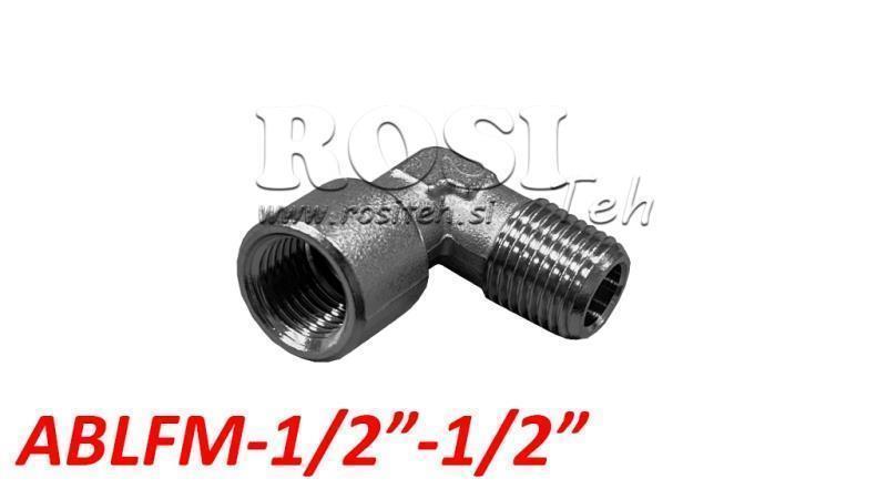 CONECTOR CLASIC PNEUMATIC ÎN UNGHI ABLFM-012-012