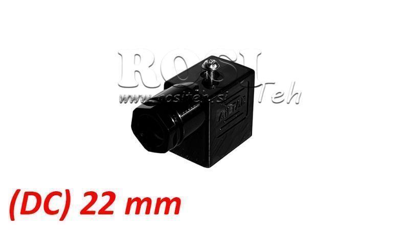 (22) CONECTOR ELECTRIC LED DC PENTRU VALVĂ PNEUMATICĂ