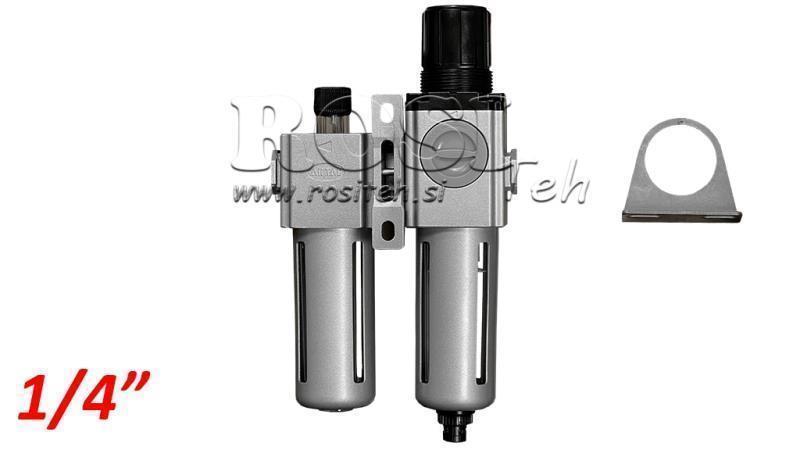 UNITATE DE PREGĂTIRE PNEUMATICĂ 200 G1/4 40µ 0-10b