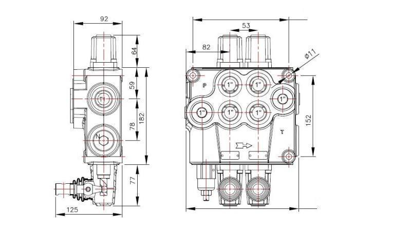 ХИДРАВЛИЧЕН ВАЛВ 2xP120
