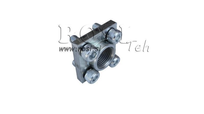 CONECTOR DE ȚEAVĂ 1/2 - FLANȘĂ DREAPTĂ fi 40