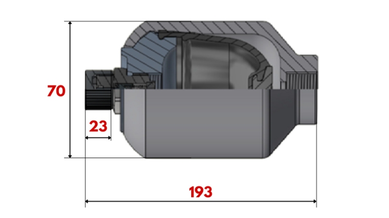 ХИДРАВЛИЧЕН АКУМУЛАТОР 0.35 ЛИТРА - M18X1.5