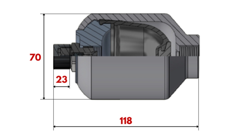 ХИДРАВЛИЧЕН АКУМУЛАТОР 0.15 ЛИТРА - M18X1.5