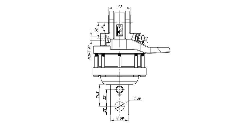 ROTATOR HIDRAULIC 4500/2500 KG CU AX