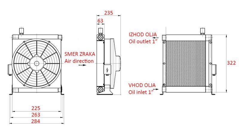 RADIATOR ULEI ECO DC 12V 30-100 LIT