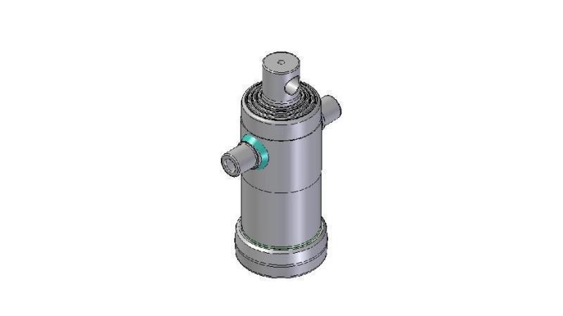 3042F -TELESCOPICKÝ CYLINDR STANDARD/OTVOR 4 STUPNĚ ZDVIH 830 FI 124