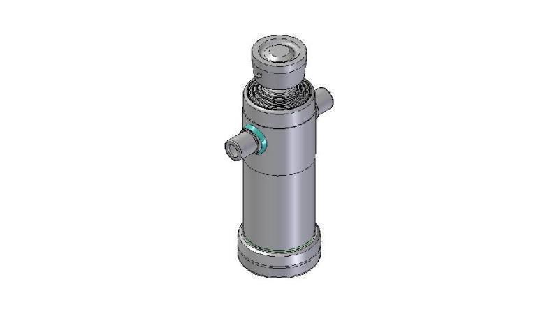 3044S -TELESCOPICKÝ CYLINDR STANDARD/BALL 4 STUPNĚ ZDVIH 1050 PRŮMĚR 124
