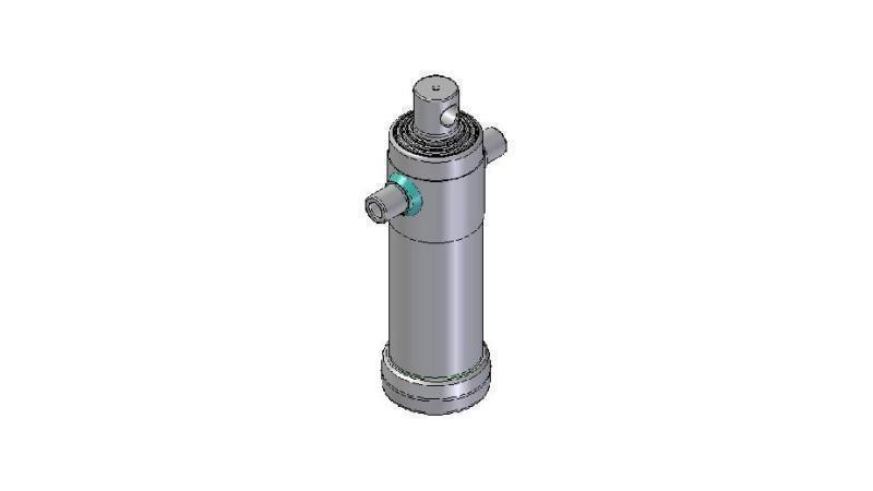 3046F -TELESCOPICKÝ CYLINDR STANDARD/DÍRA 4 STUPNĚ CESTA 1290 PRŮMĚR 124