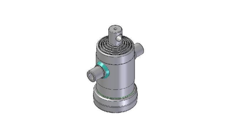 3050F -CILINDRU TELESCOPIC STANDARD/GĂURĂ 5 ETAPE CURSĂ 690 FI 124