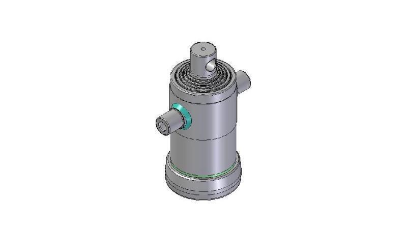 3051F -CILINDRU TELESCOPIC STANDARD/GAURĂ 5 ETAPE CĂLĂTORIE 980 FI 152