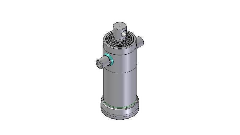 3054F -TELESCOPICKÝ CYLINDR STANDARD/DÍRA 5 STUPŇŮ ZDVIH 1880 FI 152
