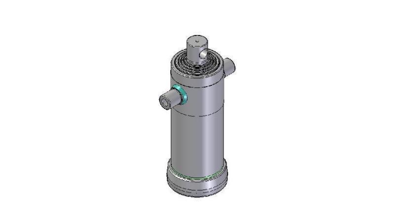 3057F -CILINDRU TELESCOPIC STANDARD/GAURĂ 5 ETAPE CURS 830 FI 152