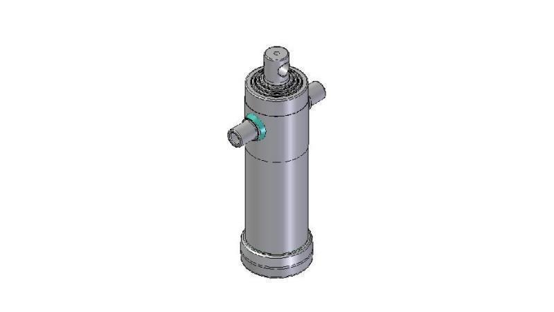 3066F -CILINDRU TELESCOPIC STANDARD/GAURĂ 4 ETAPE CUSCĂ 1190 DIAMETRU 112