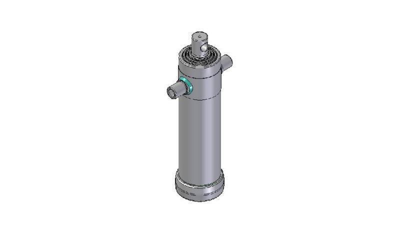 3067F -CILINDRU TELESCOPIC STANDARD/GAURĂ 4 ETAPE CURSĂ 1390 DIAMETRU 112