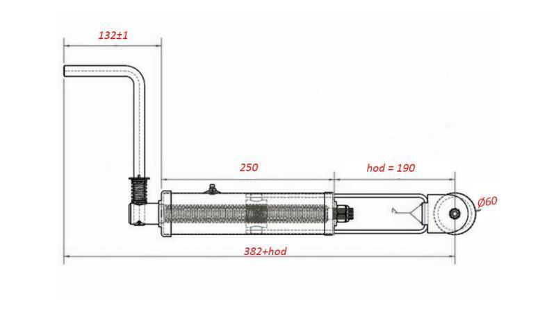 MANETĂ FILETATĂ PENTRU FRÂNA MANUALĂ A REMORCII CU WINCH