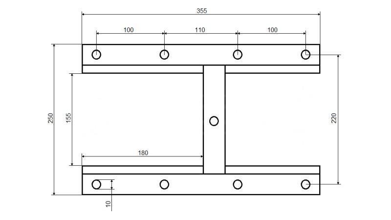 FLAPĂ DE RIDICARE PENTRU CAMION DE DESCĂRCARE 250X335 PENTRU CEREALE