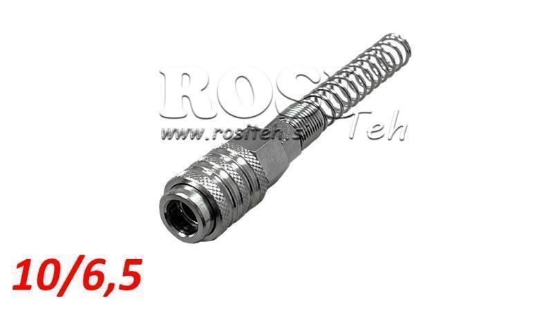 CUPLAJ PNEUMATIC RAPID FEMELĂ SPRING 10/6.5 - DN7.2