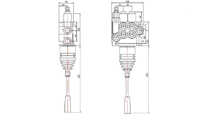 ХИДР. КЛАПАН 2xP40 JOYSTICK