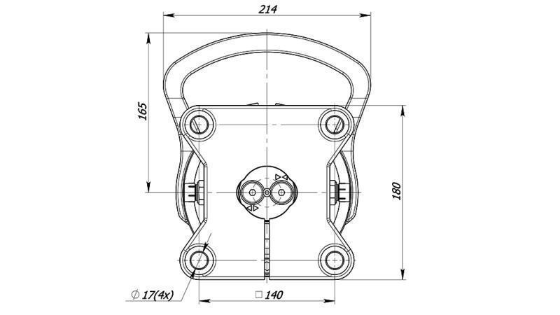 HYDRAULICKÝ ROTÁTOR 4500/2250 KG S PLOCHOU