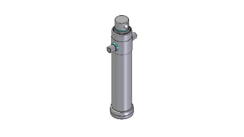 4027F - TELESCOPICKÝ CYLINDR STANDARD/DÍRA 2 STUPNĚ CESTA 1095 PRŮMĚR 124