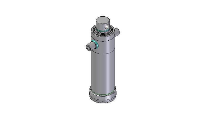 4038F -CILINDRU TELESCOPIC STANDARD/GAURĂ 3 ETAPE CUSCĂ 1483 DIAMETRU 152