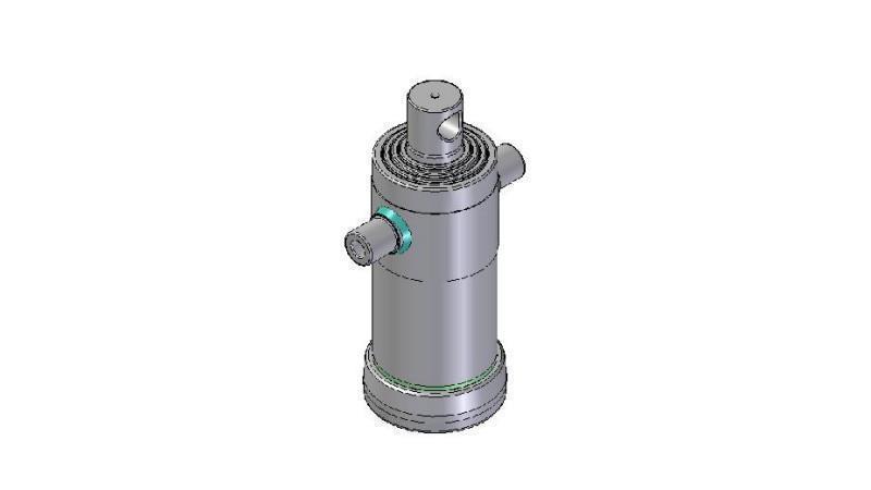 4041F -CILINDRU TELESCOPIC STANDARD/GAURĂ 4 ETAPE CUSCĂ 1040 FI 152