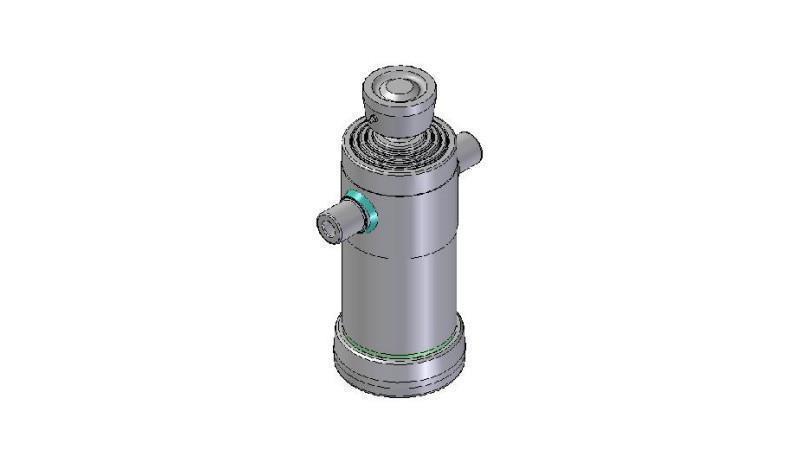 4041S -TELESCOPICKÝ CYLINDR STANDARD/BALL 4 STUPNĚ ZDVIH 1040 PRŮMĚR 152