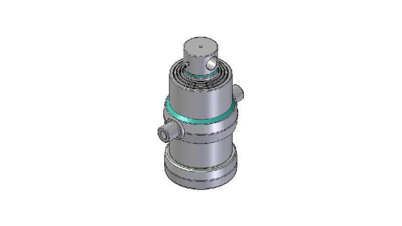 4080F -CILINDRU TELESCOPIC STANDARD/GAURĂ 4 ETAPE CURSĂ 1010 DIAMETRU 190