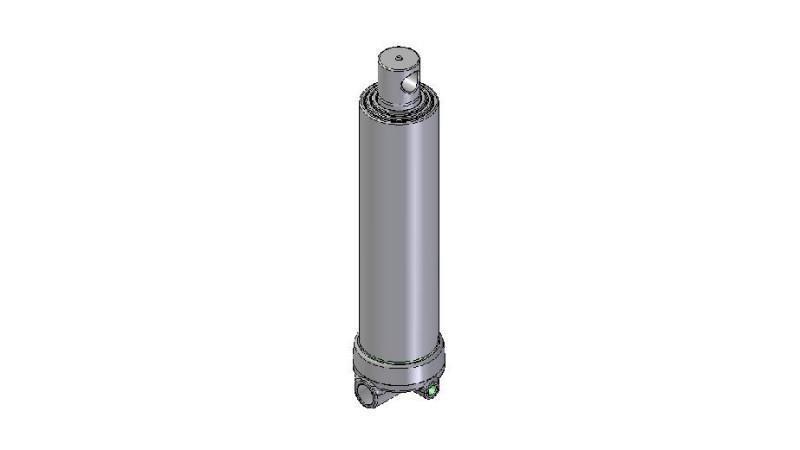 4635F -CILINDRU TELESCOPIC GĂURIT - GĂURIT 3 TREPTE CĂLĂTORIE 1283 FI 124