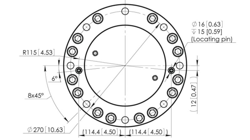 ХИДРАВЛИЧЕН РОТАТОР CPR8-01 33000-8000 KG