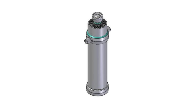 5012S -TELESCOPISK SYLINDER STANDARD/KULE 5 TRINN SLAG 2740 DIAMETER 190