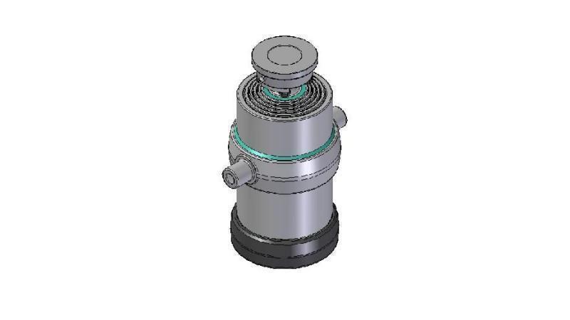 5032S -CILINDRU TELESCOPIC STANDARD/BOL 5 ETAPE CĂLĂTORIE 1450 DIAMETRU 215