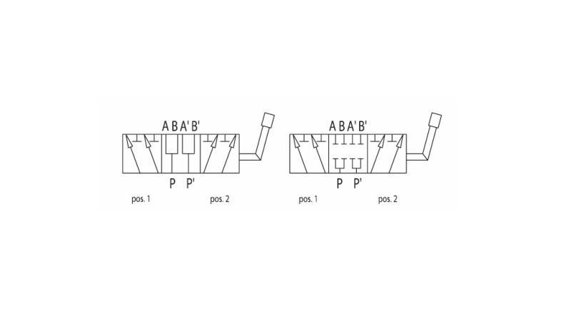 VALVĂ MANUALĂ 6-WAY DF 3/8 - dimensiuni