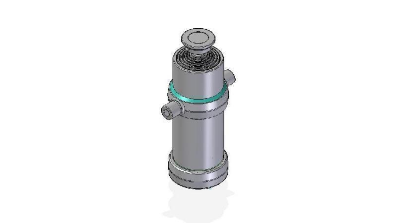 7010S -CILINDRU TELESCOPIC STANDARD/BALL 7 ETAPE CURS 2620 DIAMETRU 170