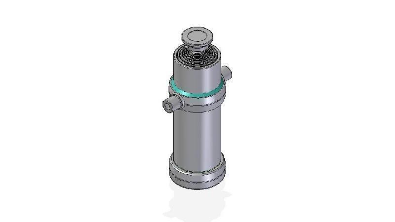 7012S -CILINDRU TELESCOPIC STANDARD/BOL 7 ETAPE CĂLĂTORIE 3460 DIAMETRU 170