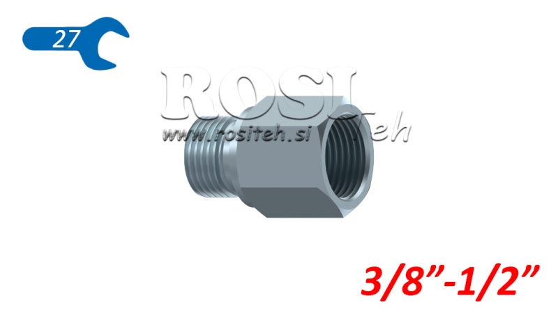 ADAPTATOR HIDRAULIC MASCUL-FEMEIE 3/8-1/2