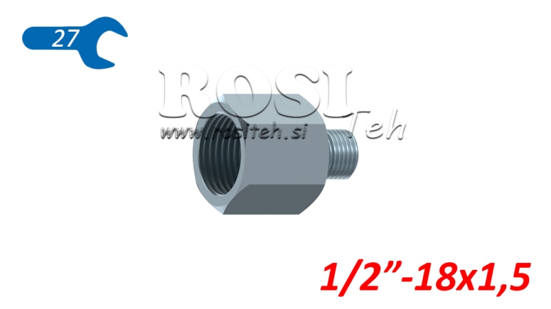 HIDRAVLIČNI ADAPTER MOŠKI-ŽENSKI 1/2-18x1,5