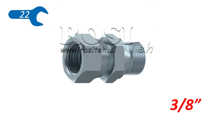 ХИДРАВЛИЧЕН ДВОЕН КЛЮЧ С ВРЪТЛИВО НИТО 3/8