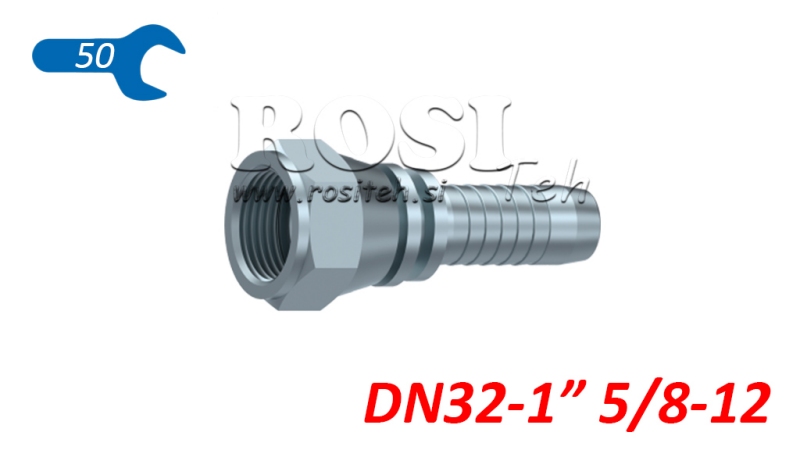 HIDRAVLIČNI PRIKLJUČEK DKJ JIC74° ŽENSKI DN32-1 5/8-12