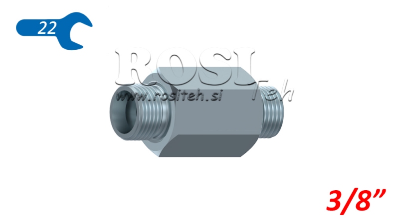 HIDRAVLIČNI ADAPTER MOŠKI-MOŠKI 3/8