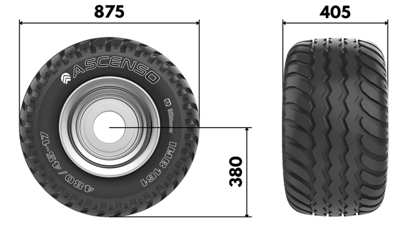 400/60-15,5 ПНЕВМАТИКА AW708 16PL С ПЛАТИШЧЕМ 13,00X15,5
