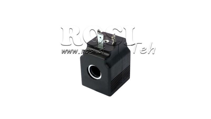 ЕЛЕКТРОМАГНИТНА КОИЛА 12V DC - SAE08 - fi 13.2mm-38.6mm 22W IP65