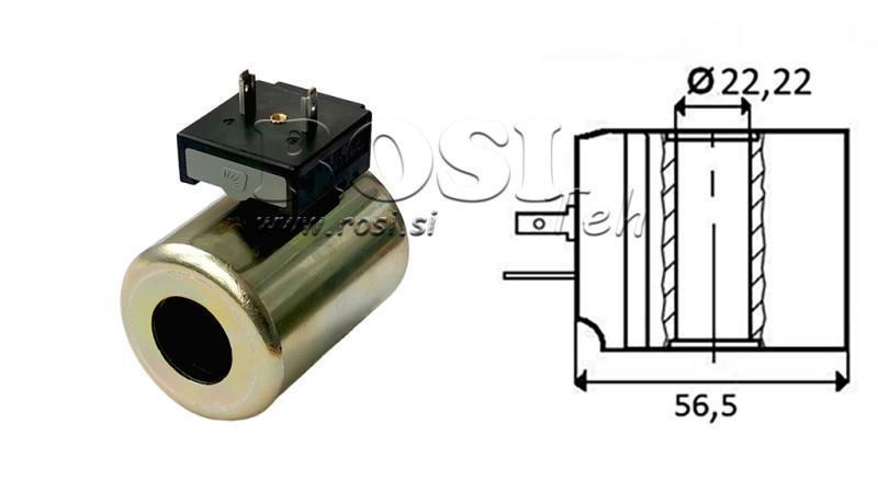 ЕЛЕКТРОМАГНИТНА КОИЛА 24V DC - CB14 - fi 22.22mm-59mm 30W