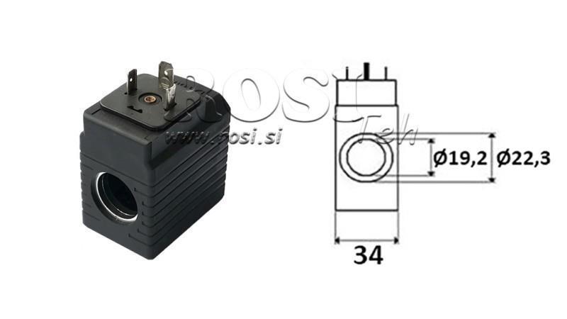 ЕЛЕКТРОМАГНИТНА КОИЛА 24V DC - YE45 - fi 19.2mm-50mm 30W
