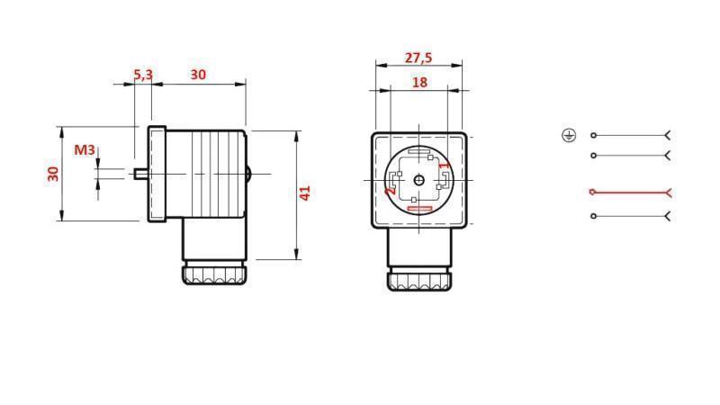 CONECTOR ELECTRIC -NEGRU-