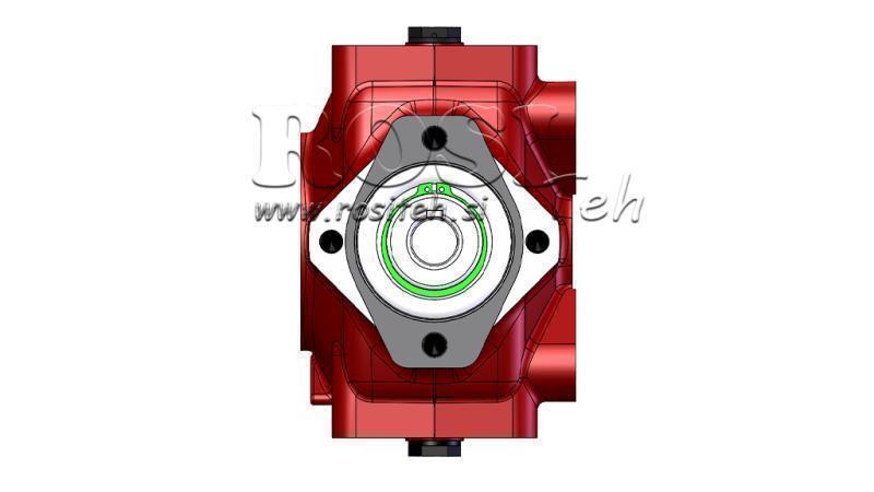 PŘEVODOVKA - PŘEVODOVKA RT120 PRO HYDRAULICKÝ MOTOR MP/MR/MS POMĚR 4.1:1