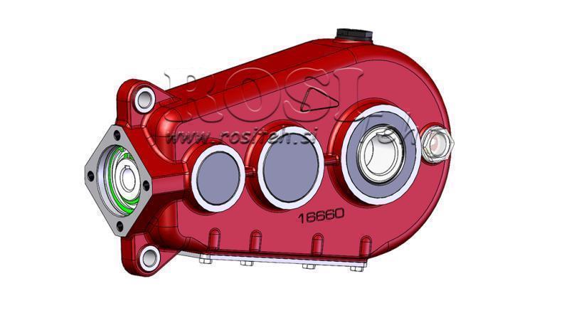 PŘEVODOVKA - PŘEVODOVKA RT320 PRO HYDRAULICKÝ MOTOR MP/MR/MS POMĚR 29.5:1