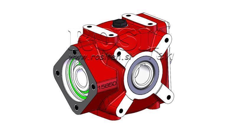 PŘEVODOVKA - PŘEVODOVKA RT50 PRO HYDRAULICKÝ MOTOR MP/MR/MS POMĚR 1.9:1