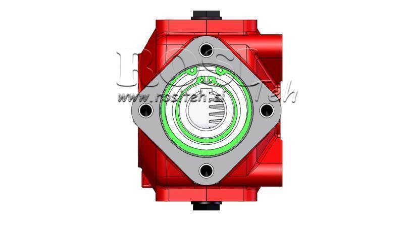 PŘEVODOVKA - PŘEVODOVKA RT50 PRO HYDRAULICKÝ MOTOR MP/MR/MS POMĚR 1.9:1