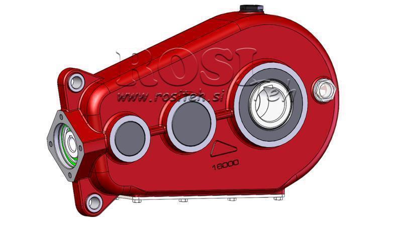 PŘEVODOVKA - PŘEVODOVKA RT520 PRO HYDRAULICKÝ MOTOR MP/MR/MS POMĚR 43.6:1